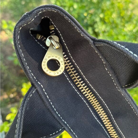 Marc by Marc Jacobs Distressed Canvas Black Small Tote Model #: 0622.61 - Picture 7 of 15